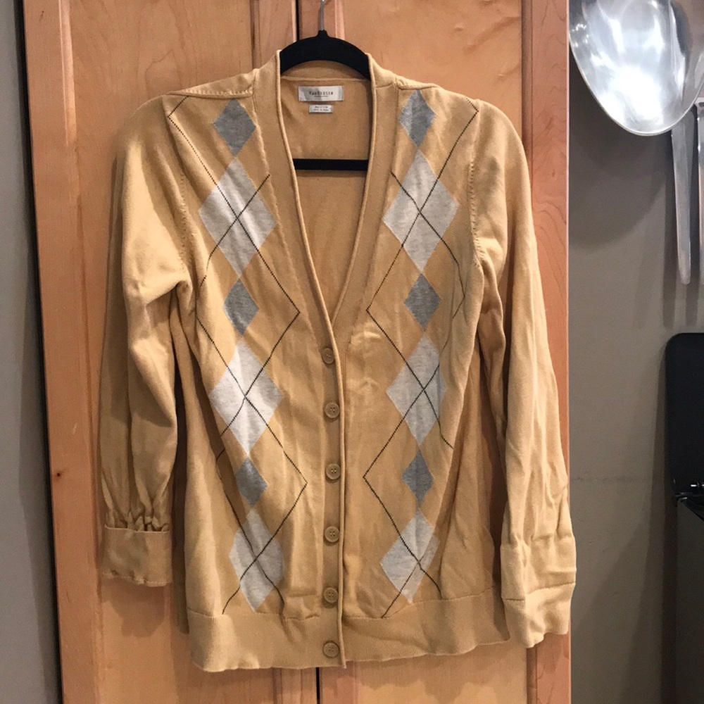 Argyle cardigan
